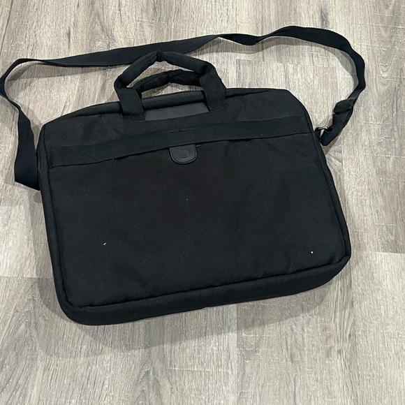 SwissGear Messenger Bag Black Gray Laptop Business Work Bag EUC - Picture 6 of 9